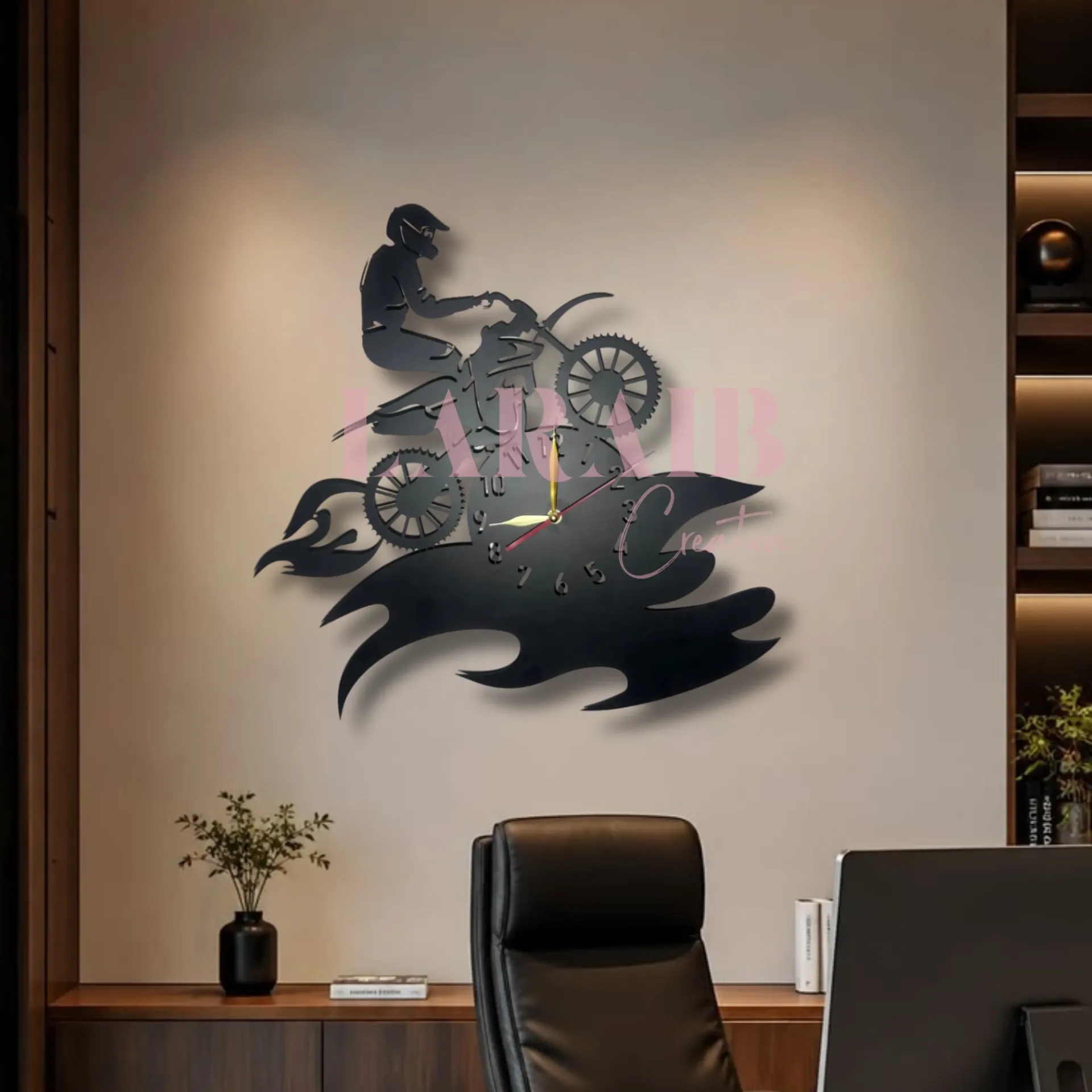 Motocross Wall Clock